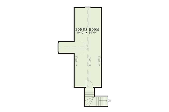 Floor Plan - Other Floor for European House Plan #17-1039 - 3 bed, 2.5 bath