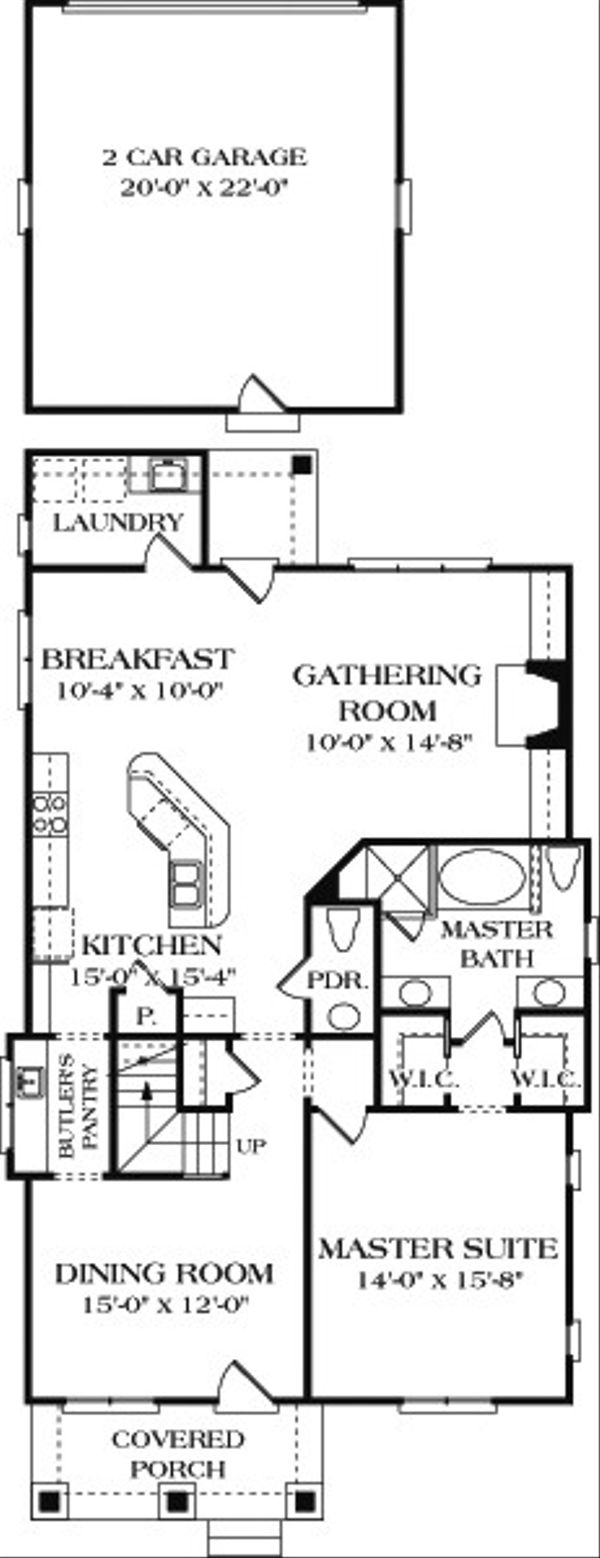 House Design - Bungalow Floor Plan - Main Floor Plan #453-6