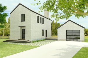 Modern Exterior - Front Elevation Plan #914-5