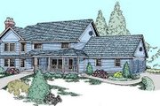 Traditional Style House Plan - 4 Beds 3.5 Baths 2703 Sq/Ft Plan #60-563 