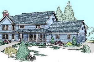 Traditional Exterior - Front Elevation Plan #60-563