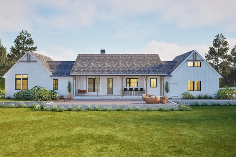 Home Plan - Exterior - Rear Elevation for Farmhouse House Plan #1105-12 - 3 bed, 2.5 bath