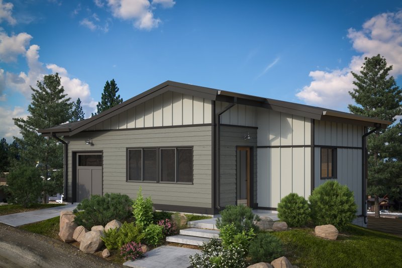 Dream House Plan - Modern Exterior - Front Elevation Plan #895-114