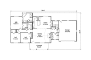 Ranch Style House Plan - 3 Beds 2 Baths 1789 Sq/Ft Plan #22-544 
