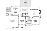 European Style House Plan - 4 Beds 3.5 Baths 2897 Sq/Ft Plan #56-202 