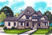 European Style House Plan - 4 Beds 3.5 Baths 4334 Sq/Ft Plan #413-828 