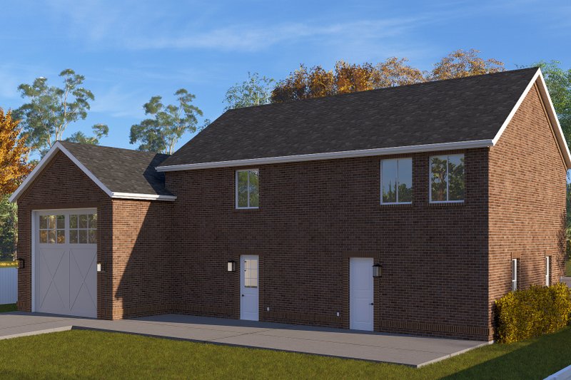 Dream House Plan - Exterior - Rear Elevation for Barndominium House Plan #1060-285 - 2 bed, 2.5 bath