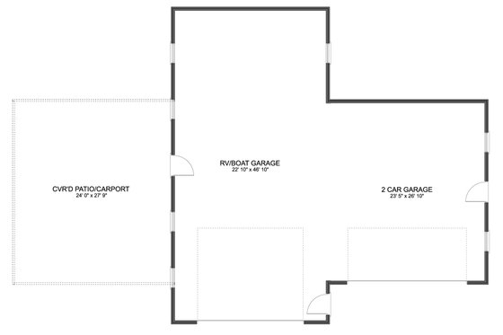 Floor Plan - Main Floor for Farmhouse House Plan #1060-322, 0 bath