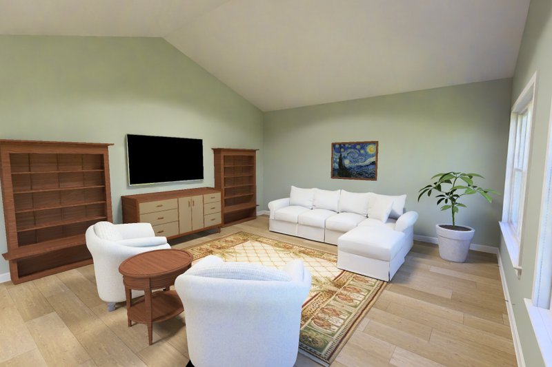 House Blueprint - Interior - Family Room 1 for Cottage House Plan #513-2453 - 3 bed, 2.5 bath