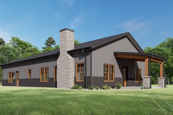 Exterior - Other Elevation 5 for Barndominium House Plan #1092-62 - 3 bed, 2 bath