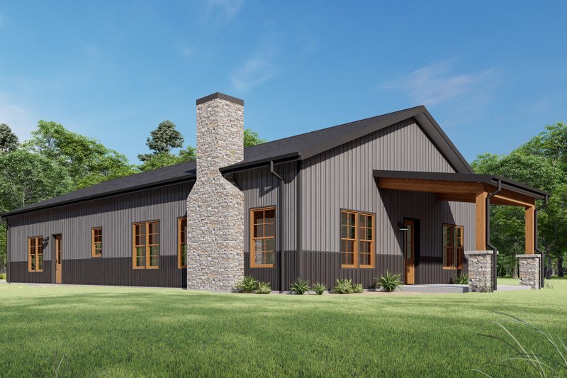 Architectural House Design - Exterior - Other Elevation 5 for Barndominium House Plan #1092-62 - 3 bed, 2 bath