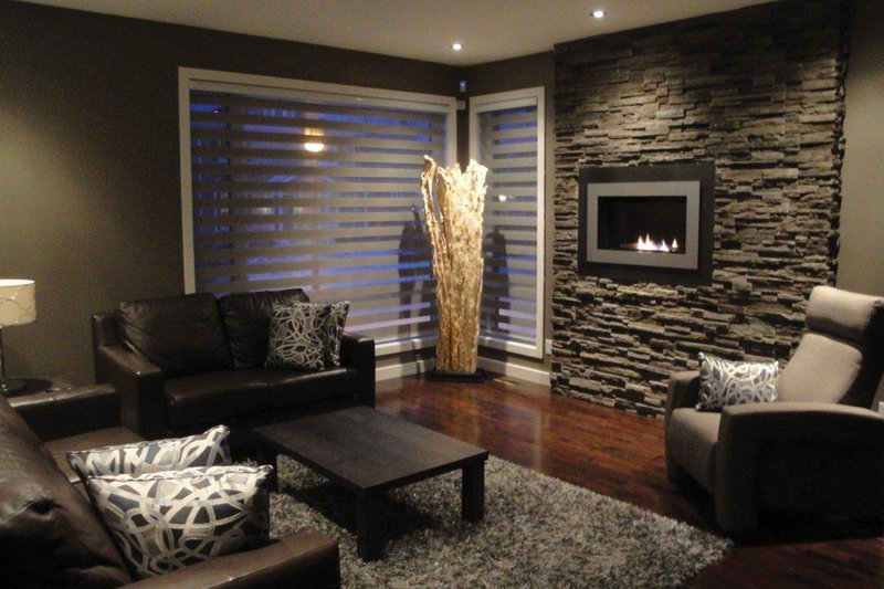 Home Plan - Living Room - 1850 square foot modern home