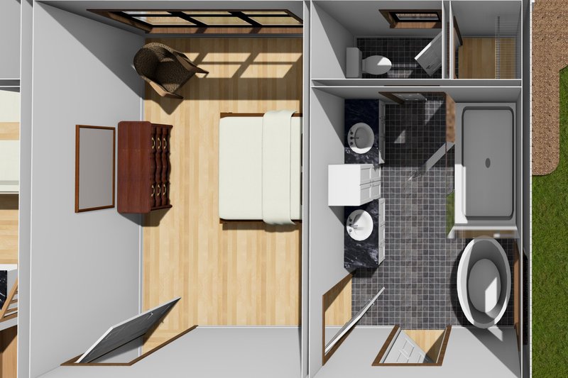 House Design - Interior - Master Bedroom for Farmhouse House Plan #513-2260 - 4 bed, 3.5 bath