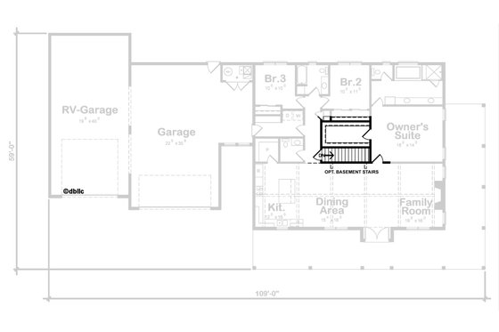 Floor Plan - Other Floor for Barndominium House Plan #20-2556 - 3 bed, 2.5 bath