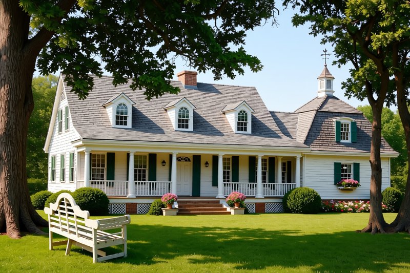 Architectural House Design - Country Photo Plan #137-109