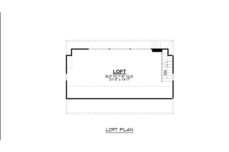 House Blueprint - Floor Plan - Upper Floor for Cottage House Plan #1064-291, 0 bath