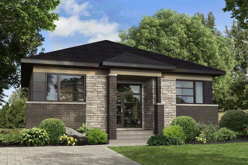 Home Plan - Contemporary Exterior - Front Elevation Plan #25-4918