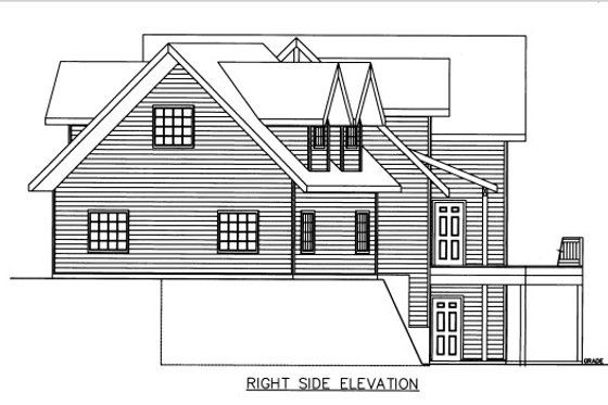 Exterior - Other Elevation for Cabin House Plan #117-756 - 3 bed, 2 bath