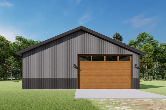 Exterior - Rear Elevation for Barndominium House Plan #1092-62 - 3 bed, 2 bath