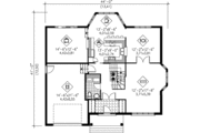 European Style House Plan - 3 Beds 1.5 Baths 1993 Sq/Ft Plan #25-2269 