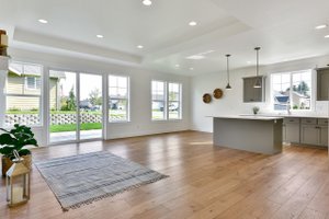 Interior - Family Room for Craftsman House Plan #1070-27 - 3 bed, 2 bath