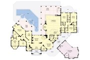 European Style House Plan - 4 Beds 4.5 Baths 6299 Sq/Ft Plan #930-510 