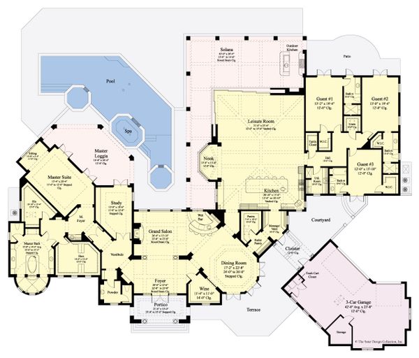 House Blueprint - European Floor Plan - Main Floor Plan #930-510