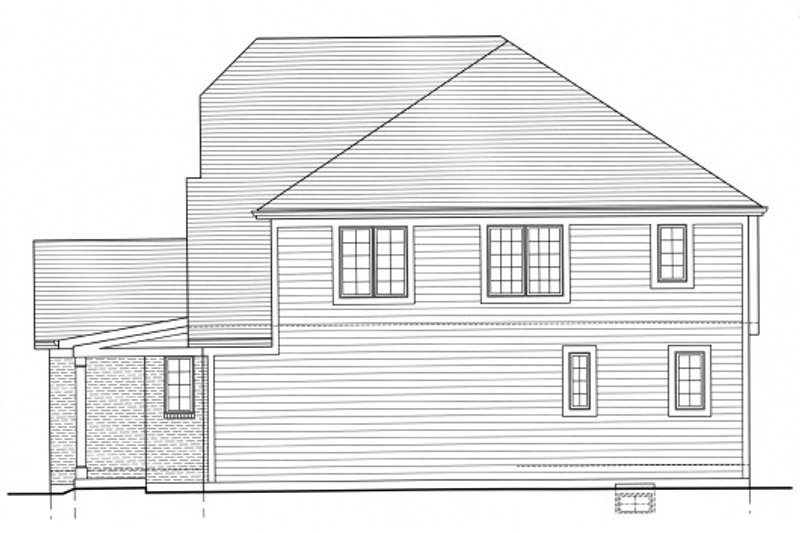 House Blueprint - Exterior - Other Elevation 1 for Cottage House Plan #46-505 - 4 bed, 2.5 bath