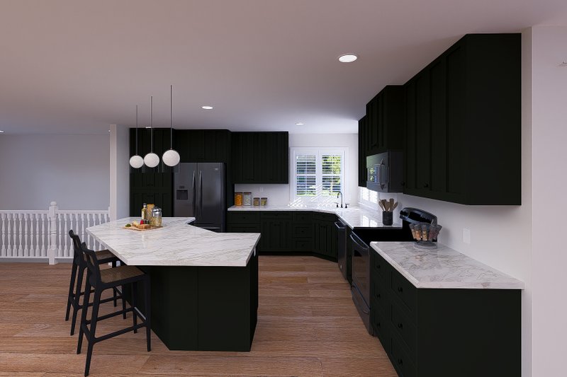 House Design - Interior - Kitchen 1 for Barndominium House Plan #1060-339 - 2 bed, 1.5 bath