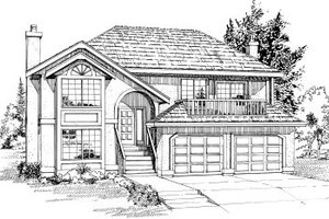 Traditional Exterior - Front Elevation Plan #47-553