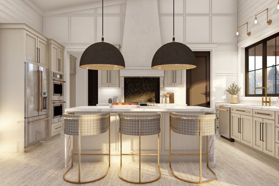 Interior - Kitchen for Barndominium House Plan #455-252 - 2 bed, 2 bath