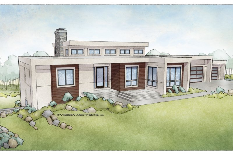 House Blueprint - Ranch Exterior - Front Elevation Plan #928-348