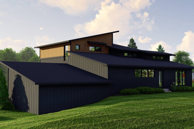 Home Plan - Exterior - Rear Elevation for Contemporary House Plan #1064-247 - 3 bed, 2.5 bath