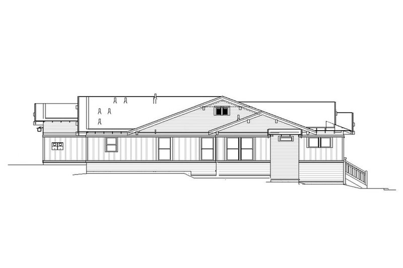 Dream House Plan - Left Side Elevation