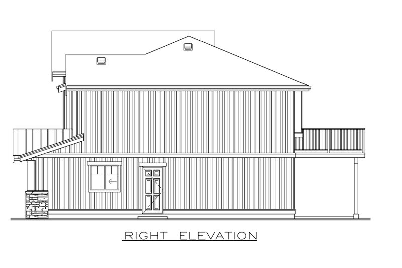 Dream House Plan - Exterior - Other Elevation 1 for Farmhouse House Plan #1100-36 - 3 bed, 2 bath