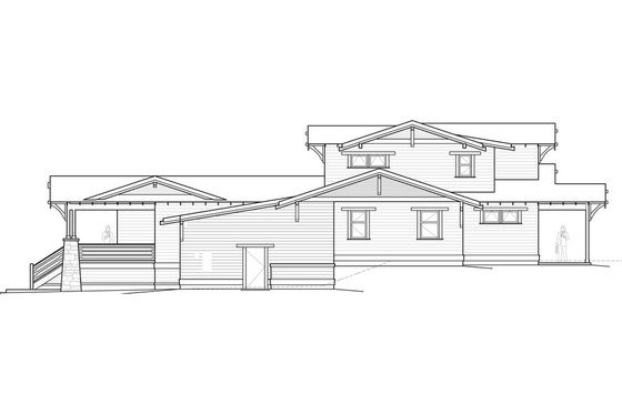 Exterior - Other Elevation for Craftsman House Plan #895-45 - 4 bed, 3 bath