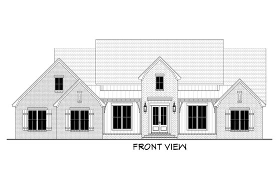 Exterior - Other Elevation for Farmhouse House Plan #430-199 - 4 bed, 3.5 bath
