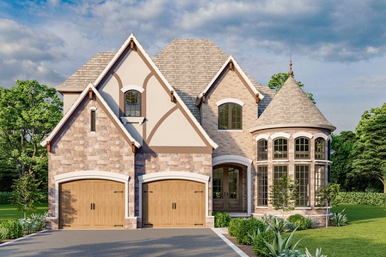 Castle House Plan with Office