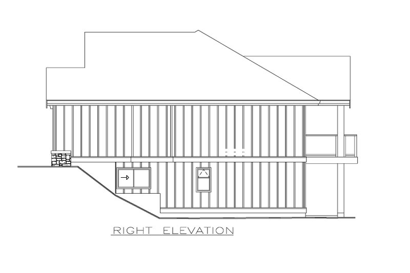Architectural House Design - Exterior - Other Elevation 1 for Farmhouse House Plan #1100-165 - 2 bed, 2 bath