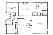 Modern Style House Plan - 3 Beds 2 Baths 1430 Sq/Ft Plan #421-110 