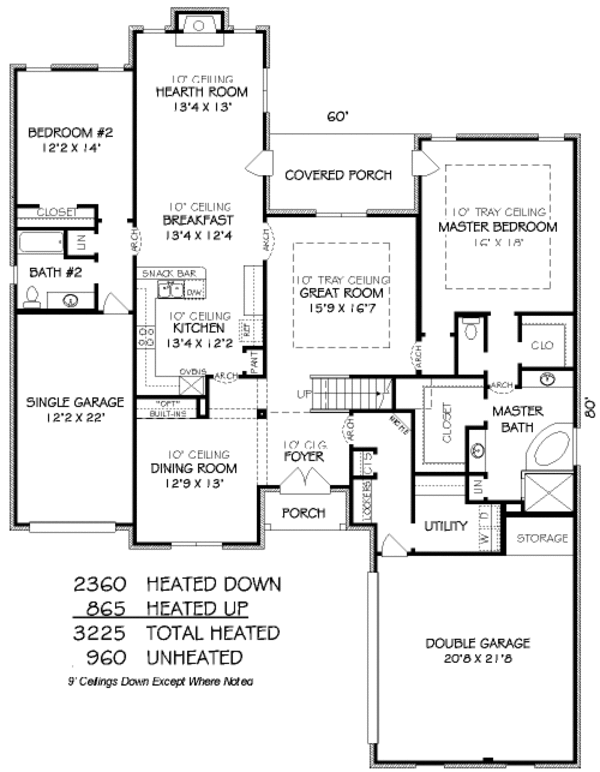 European Floor Plan - Main Floor Plan #424-379