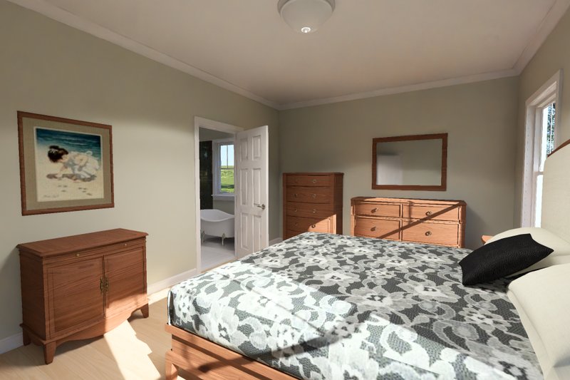 Dream House Plan - Interior - Master Bedroom 1 for Farmhouse House Plan #513-2482 - 3 bed, 2.5 bath