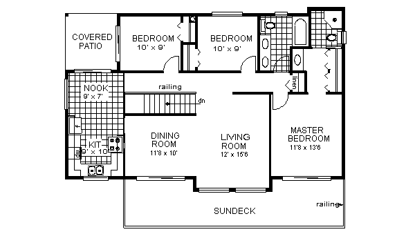 Architectural House Design - European Floor Plan - Main Floor Plan #18-215