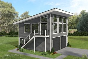 Contemporary Exterior - Front Elevation Plan #932-688