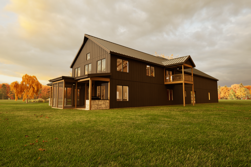 Architectural House Design - Exterior - Other Elevation for Barndominium House Plan #1116-16 - 4 bed, 3 bath