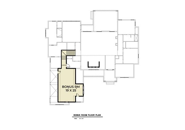 Contemporary Floor Plan - Upper Floor Plan #1070-86