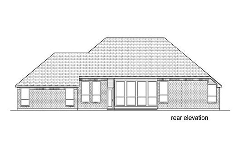 Home Plan - Exterior - Rear Elevation for European House Plan #84-530 - 3 bed, 0 bath