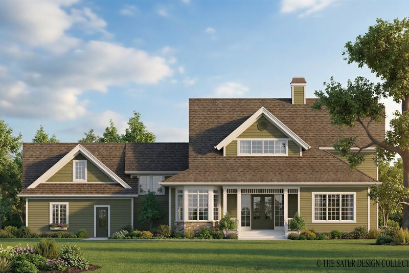 Home Plan - Exterior - Rear Elevation for Victorian House Plan #930-197 - 3 bed, 4.5 bath