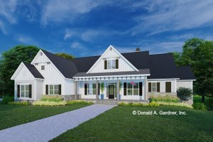 Dream House Plan - Farmhouse Exterior - Front Elevation Plan #929-1152
