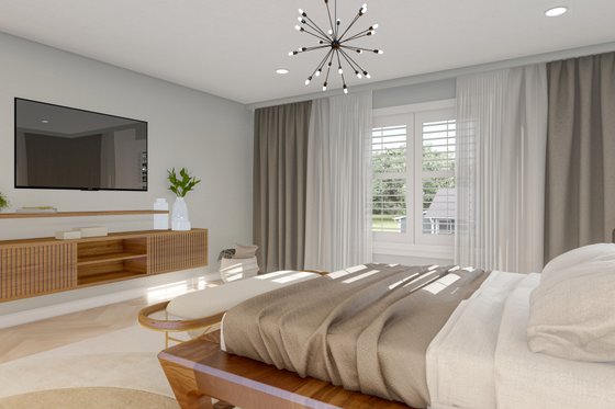 Interior - Master Bedroom 1 for Traditional House Plan #1060-17 - 7 bed, 4 bath